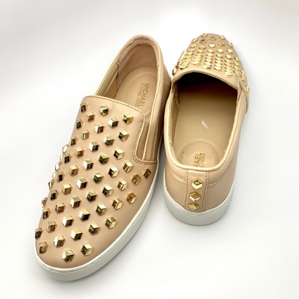 NWT MICHAEL KORS 3D LETHER & METAL SNEAKERS UNISEX SHOES - Picture 2 of 10
